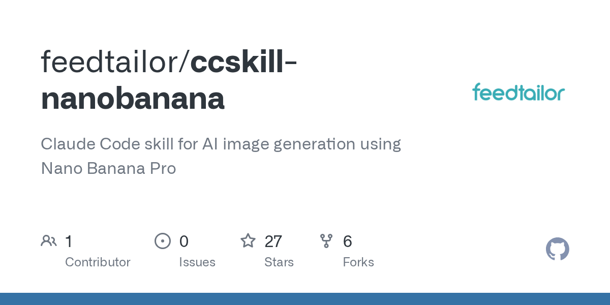 ccskill-nanobanana の GitHub リポジトリ